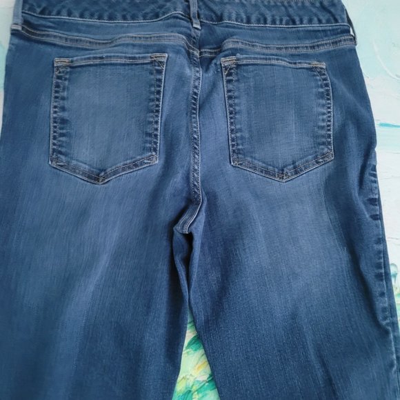 Eddie Bauer Slightly Curvy Boot Cut Jeans Size 12 T Women - Picture 10 of 10